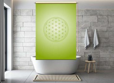Extartiqe Duschrollo - Blume des Lebens green
